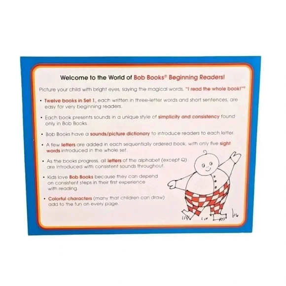 Bob Books Set 1: Beginning Readers Box Set Phonics Ages 4 and up Kindergarten - Picture 5 of 8